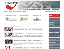 Tablet Screenshot of centrodeconciliacionmediacionyarbitraje.es